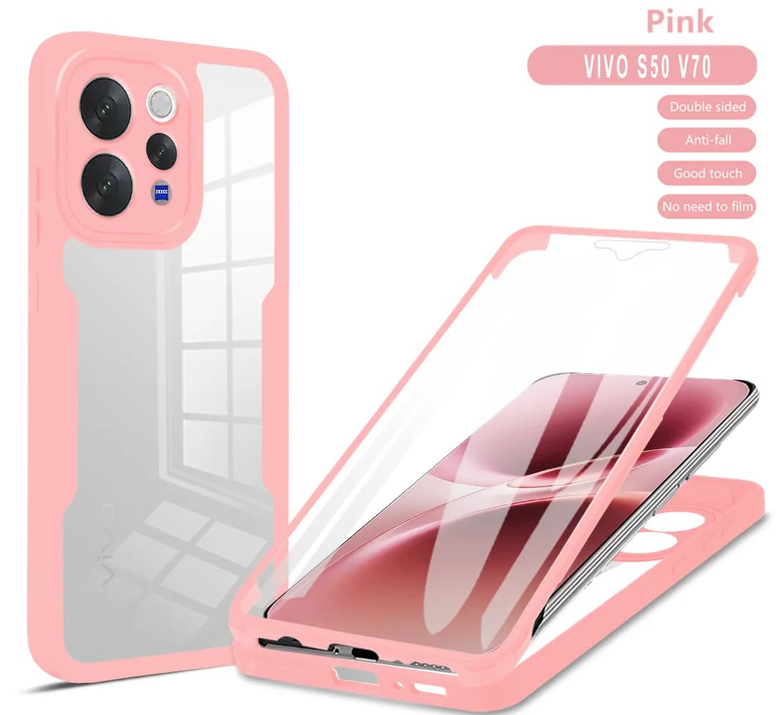 Coque transparente en acrylique pour VIVO V70 V70Elite, protection complète à 360 degrés, couverture