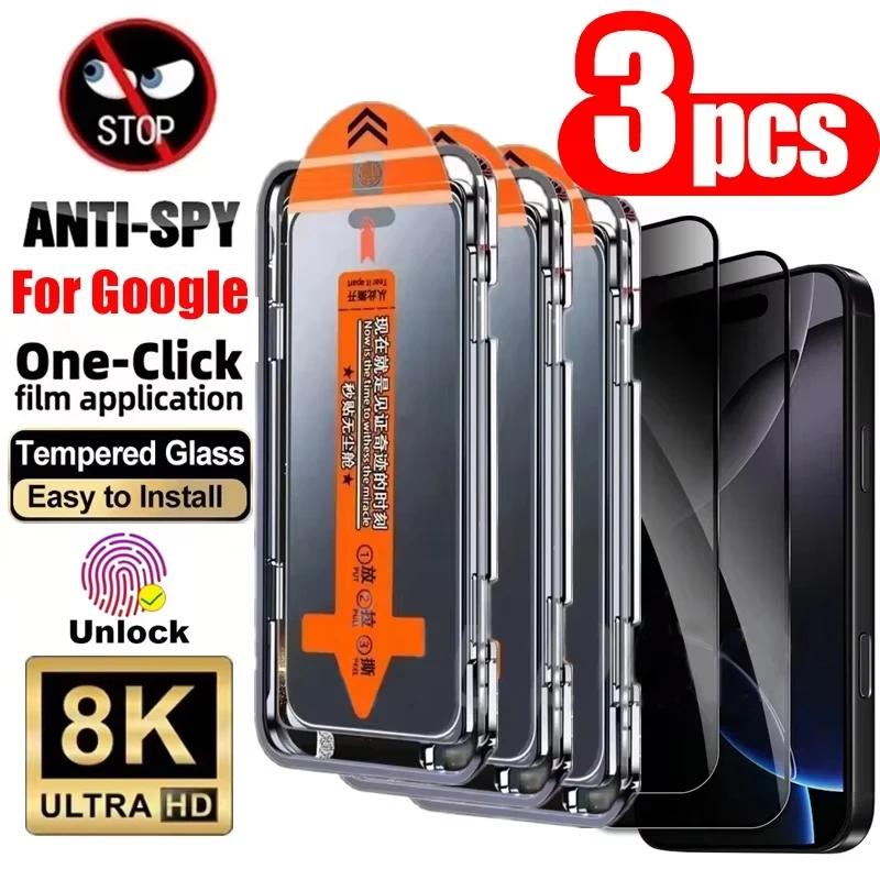 Protecteur d'écran en verre trempé HD 8K, 1 à 3 pièces, pour Google Pixel 10 9 Pro XL, installation