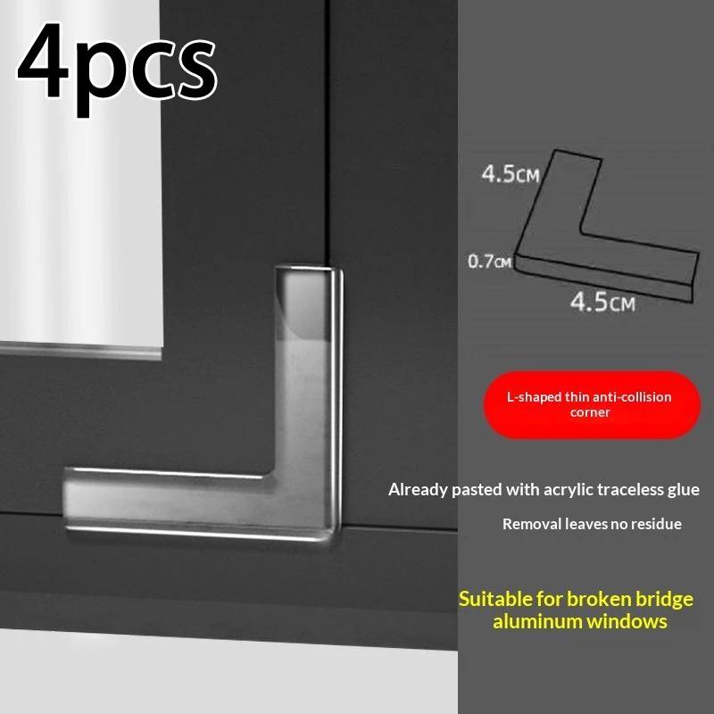 Lot de 4 protections d'angle de table en silicone pour la sécurité des enfants et des bébés, protège