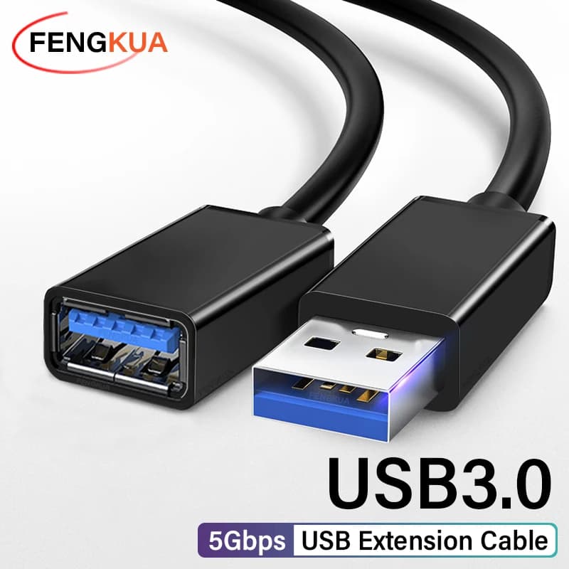 Câble d'extension USB 3.0 câble USB mâle à femelle câble d'extension câble de données pour Smart TV 