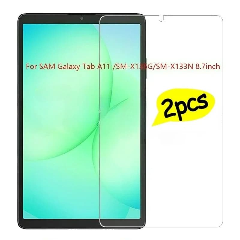 Étui de protection d'écran en verre pour tablette, 2 pièces, pour Samsung galaxy tab A11 8.7 pouces 