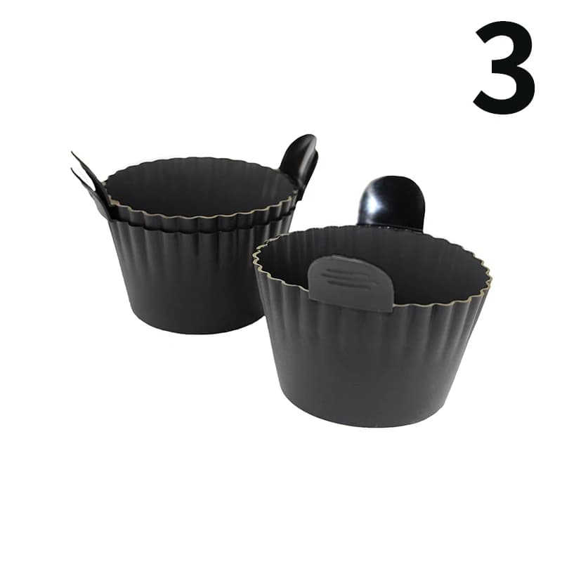 Friteuse à Air en Silicone, braconnier à œufs, Cupcake, tasses de cuisson, Ramekins pour friteuse à