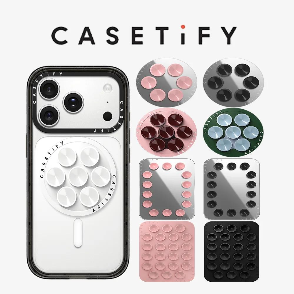 CASETiFY Snappy ™   Support de téléphone et porte-cartes magnétique à ventouse avec miroir pour iPhone 17 16 15 14 13 et Samsung S25 S26 A57