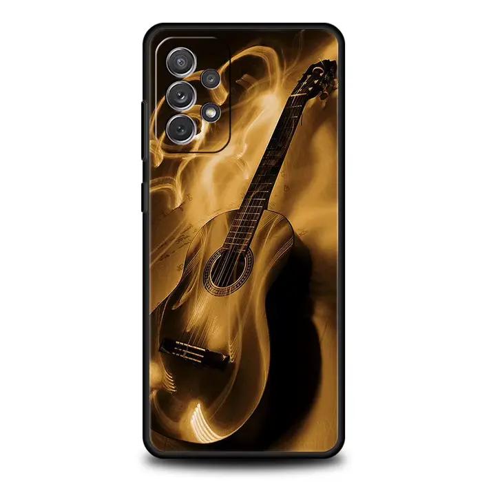 Coque de téléphone avec guitare et musique, étui souple pour Samsung Galaxy A14 A54 A34 A51 A71 A72