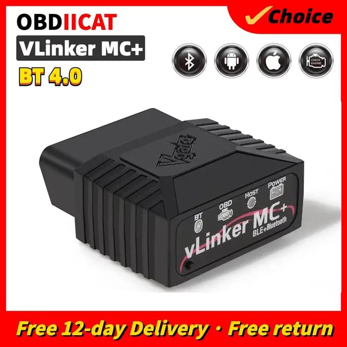 OBDIICAT-VLinker MC/MC + ELM327 Bluetooth3.0/ 4.0 OBD2 ELM 327 Wifi Diagnostic de voiture pour IOS A