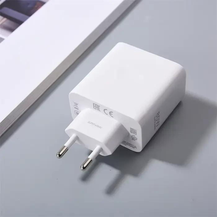 OPPO – chargeur d'origine 80W SuperVooc 2.0 EU US, adaptateur mural de charge rapide, câble de Type