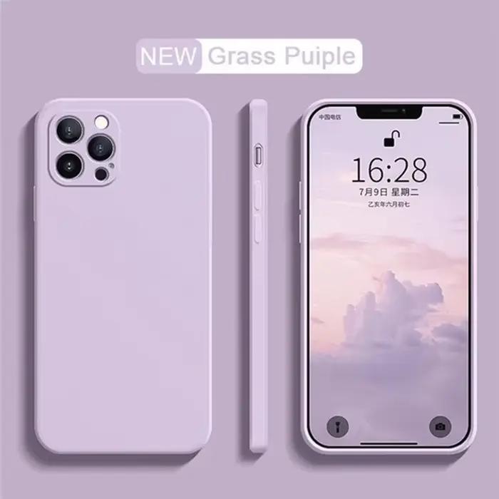 Coque en Silicone liquide de haute qualité pour iPhone 16 15 14 13 12 11 Pro Max, étui de Protection