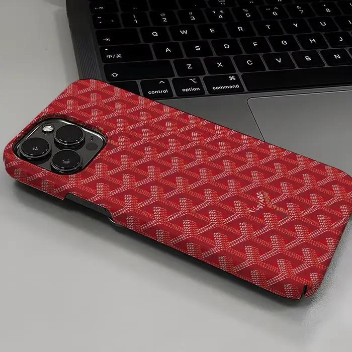 Coque de téléphone géométrique à carreaux G-Goyard tendance pour iPhone 16 17 15 14 13 12 11 Plus Pr