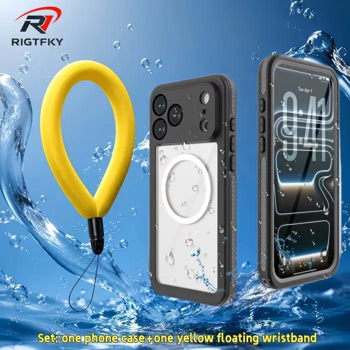 360 ° Étui de protection intégrale étanche IP68 pour iPhone 17 Pro Max, coque magnétique antichoc