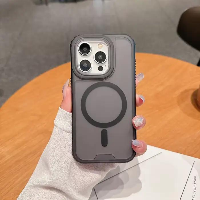 Coque blindée magnétique robuste 3 en 1, pour Magsafe IPhone 17 Air 16 15 14 13 12 Pro Max Plus 16Pr