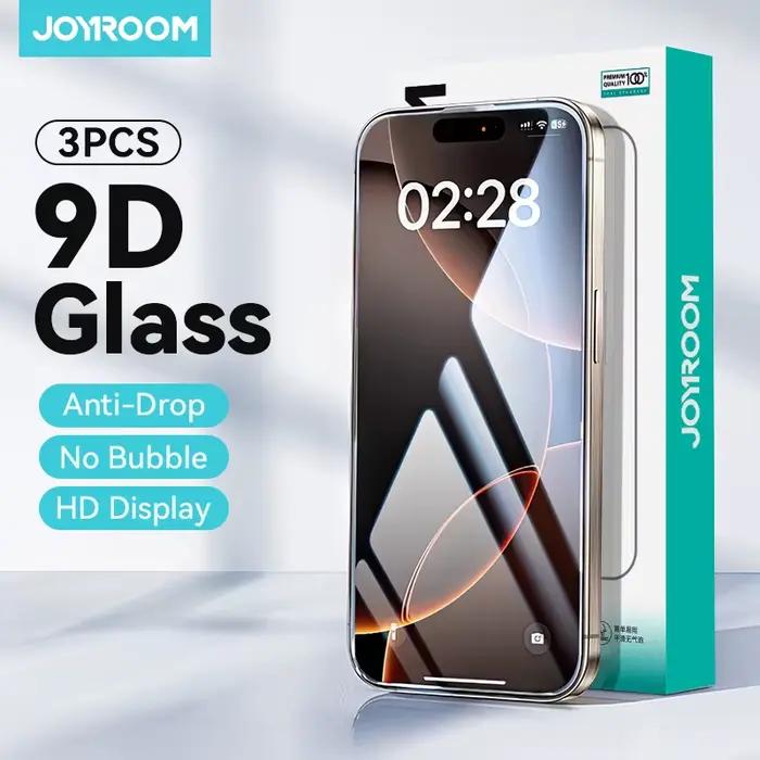 Joyroom 1/2/3 pièces verre HD pour iPhone 17 16 15 14 13 12 Pro Max protecteur d'écran pour iPhone 1