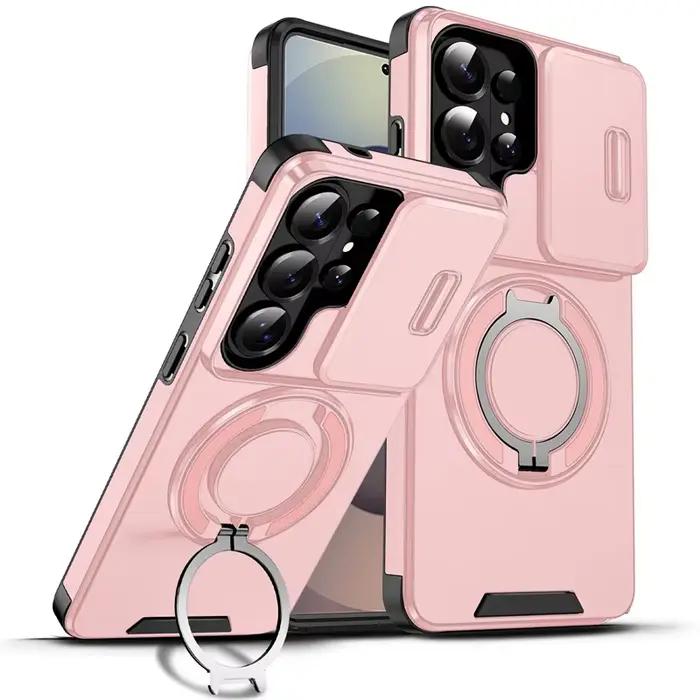 Coque de protection pour téléphone avec protection coulissante pour appareil photo, compatible avec