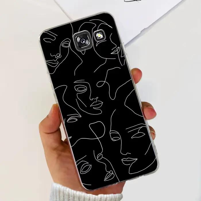 Pour Samsung Galaxy A5 2017 étui mignon peint couverture souple Silicone coque de téléphone pour Sam