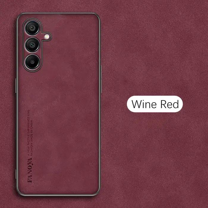 Étui en cuir d'agneau pour Samsung Galaxy A15, coque de protection d'objectif Capa Samung A05s A05 4