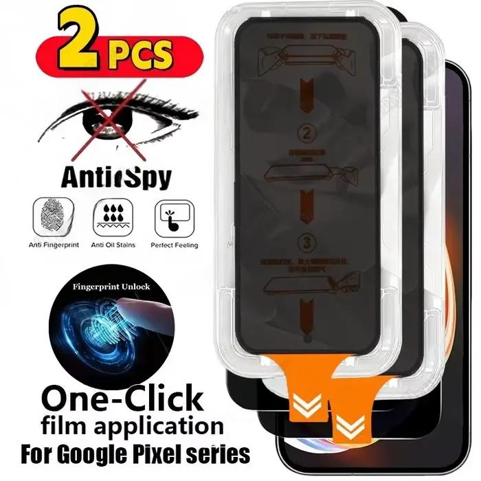 Protection d'écran anti-espion en verre trempé sans poussière pour Google Pixel 10 Pro 8 7 9 Pro XL