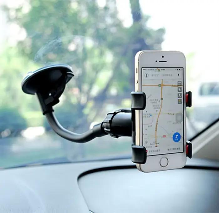 Support de téléphone de voiture universel 360 degrés Flexible tableau de bord pare-brise GPS montage