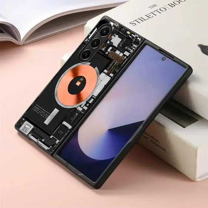 Coque pour Samsung Galaxy ZFold3 ZFold6 Z Fold 7 6 5 4 3 ZFold4 ZFold5 ZFold7, couverture arrière de