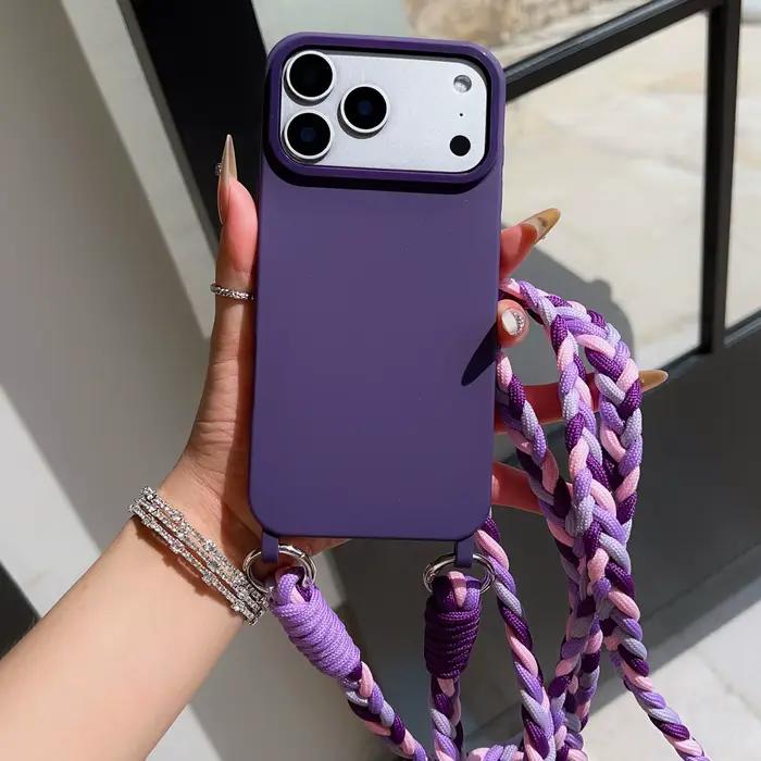 Coque de téléphone avec lanière, étui de Protection Anti-perte et antichoc pour iPhone 17 Pro Max 16