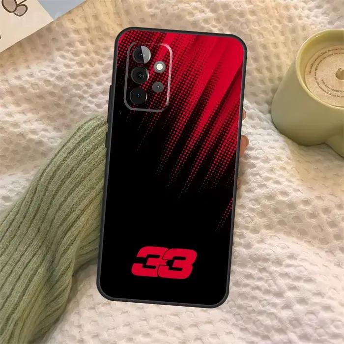 Coque de téléphone Formule 1 pour Samsung Galaxy, numéro 1, A34, A54, A14, A13, A12, A32, A52, A22,