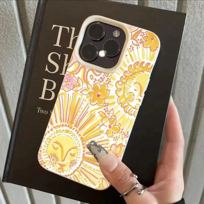 Coque de téléphone à motif de visage de soleil, étui de Protection souple pour iPhone 17 Air 16 16E