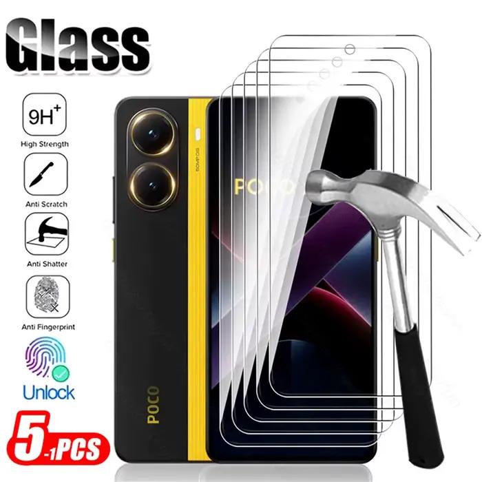 5-1 pièces 9H verre trempé pour Poco X7 Pro 5G verre de protection PocoX7Pro Poko Little X7Pro X 7 P