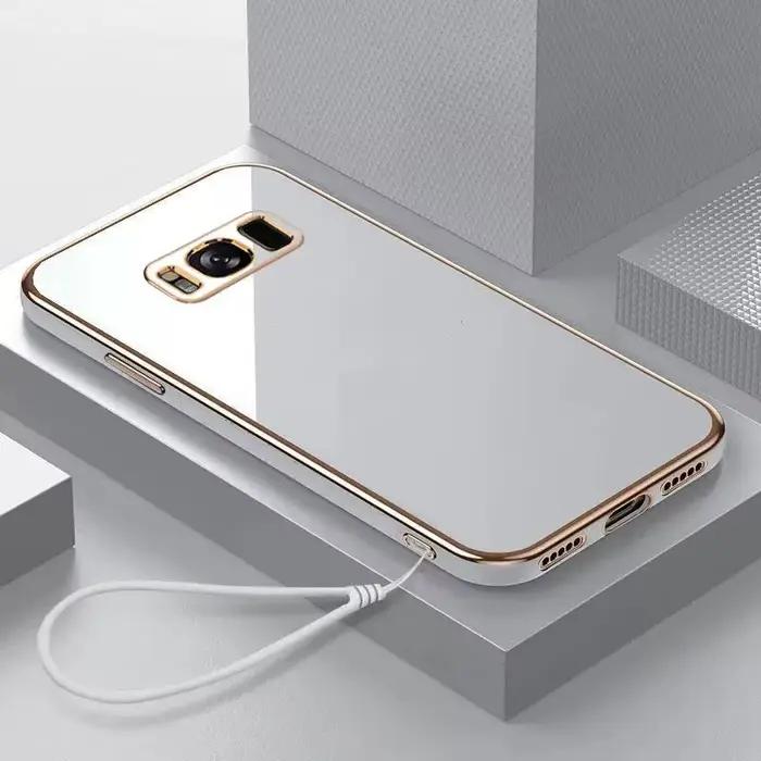 Pour Samsung J7 étui Galaxy J7 2017 J7 Pro luxe carré placage SM-J730 j700 coque de téléphone antich