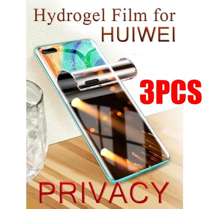 Protecteur d'écran de confidentialité pour Huawei P30 P40Lite, Film Hydrogel pour Honor 70 Pro 60 Pr