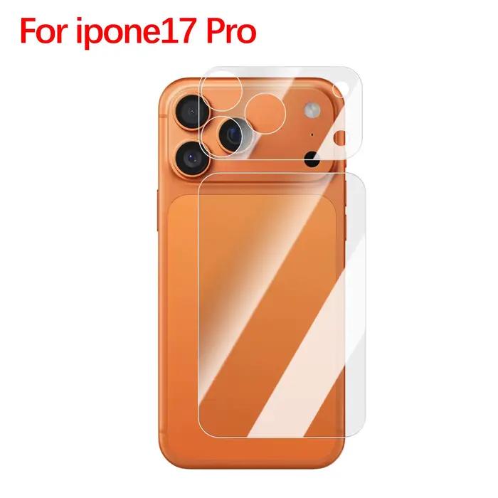 1-3 ensembles 17PM Films de protection pour iPhone 17 Pro Max 17Pro protecteur d'écran arrière doux
