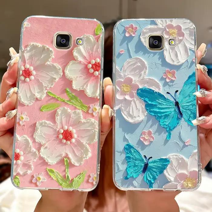 Pour Samsung Galaxy A5 2016 étui SM-A510F nouvelle mode peint couverture en Silicone souple mince coque de téléphone