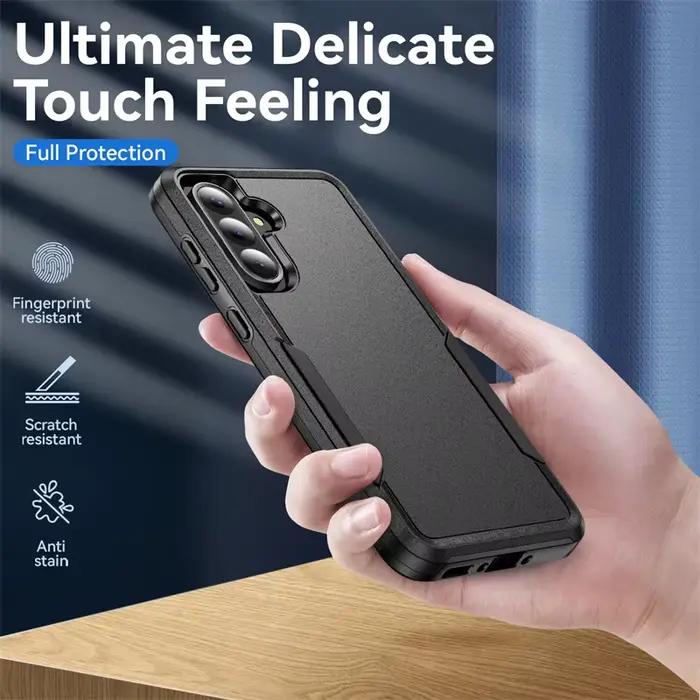 Armure Cas pour Samsung Galaxy S24 FE S22 S23 Plus S21 S25 Ultra Edge A54 A16 5G A56 A36 A26 A55 Dur PC TPU Protecteur Couverture Arrière