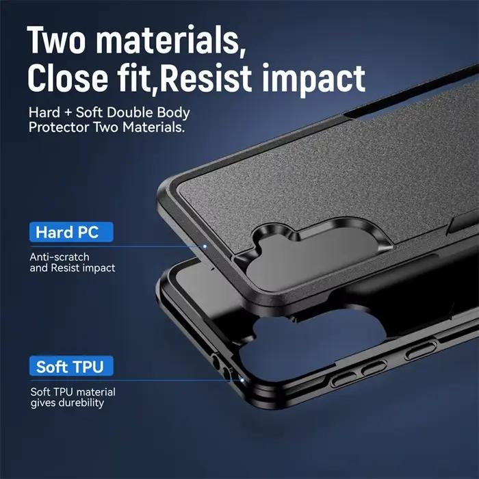 Armure Cas pour Samsung Galaxy S24 FE S22 S23 Plus S21 S25 Ultra Edge A54 A16 5G A56 A36 A26 A55 Dur PC TPU Protecteur Couverture Arrière