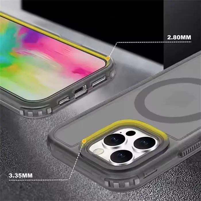 Coque blindée magnétique robuste 3 en 1 pour iPhone 17 Air 16 15 14 13 12 Pro Max Plus 16Pro protection anti-rayures anti-empreintes digitales nouvelle génération