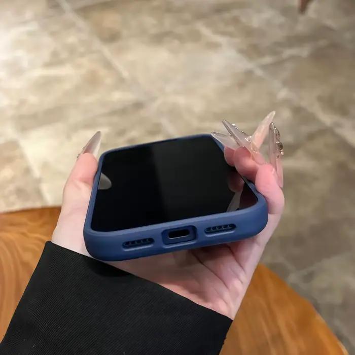 Coque de téléphone transparente antichoc avec bouton tactile intelligent pour iPhone 17 Pro Max 16 Pro 17