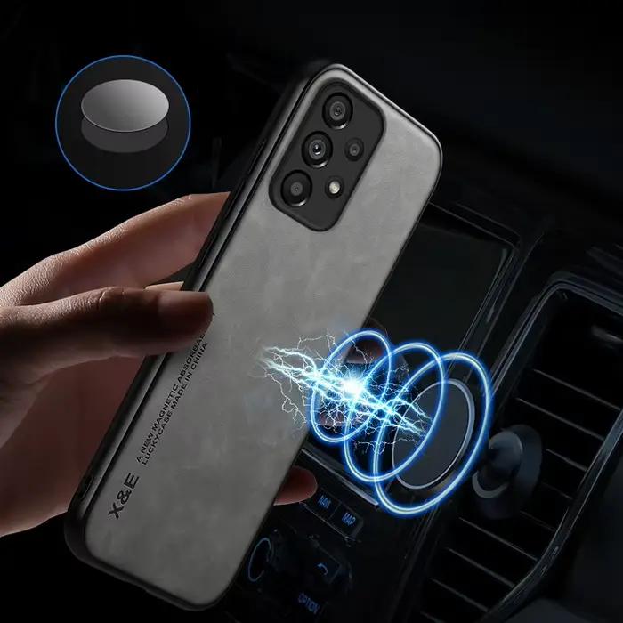 Étui en cuir de mouton magnétique pour Samsung S25 S24 S23 S22 Ultra S21 S20 FE Plus A73 A52s A54 A53 A55 5G coque antichoc élégante pour homme et femme occasions spéciales