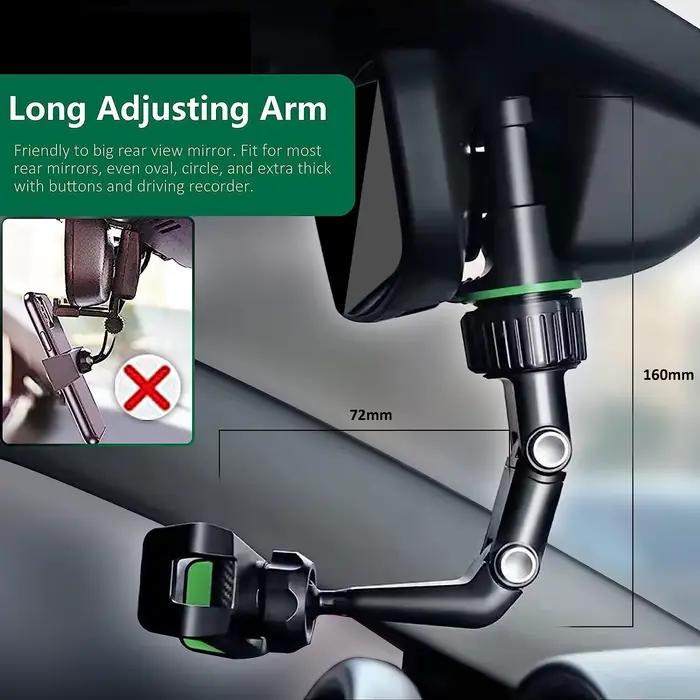 Support de téléphone pour rétroviseur de voiture