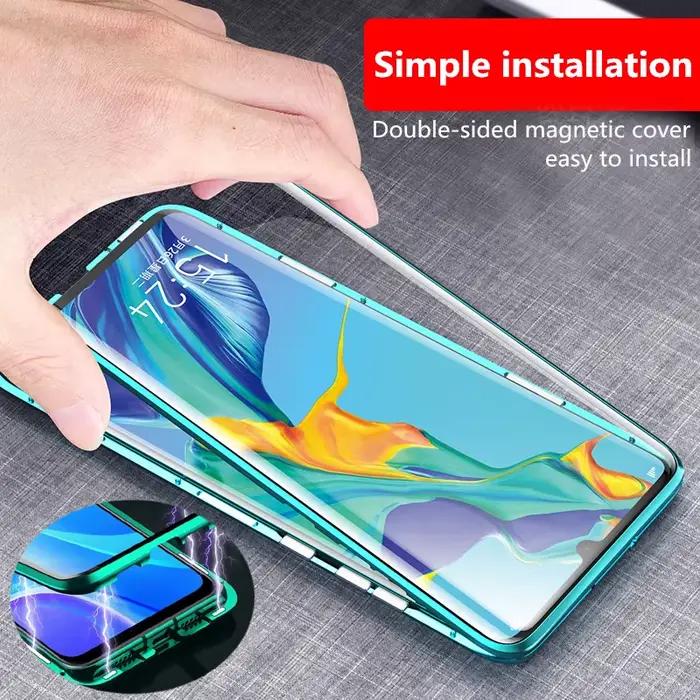 Coque de téléphone magnétique en métal