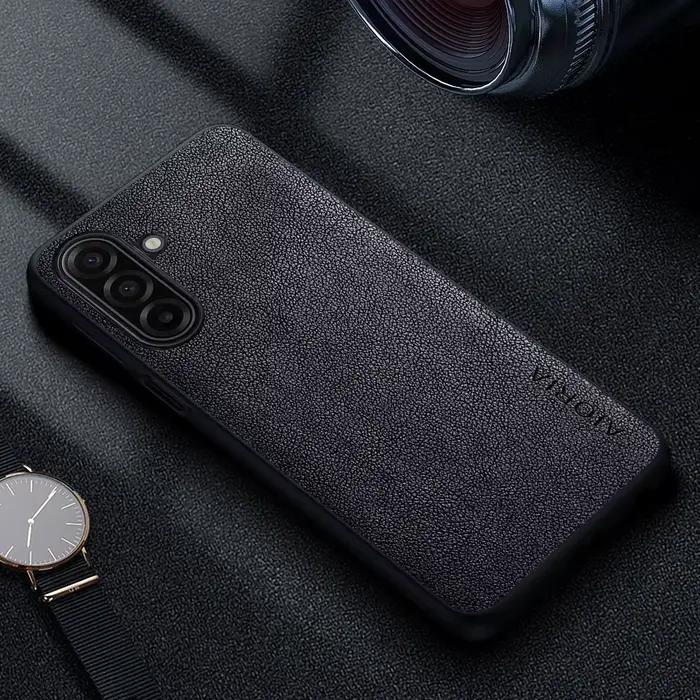 Coque de téléphone en cuir de luxe haut de gamme