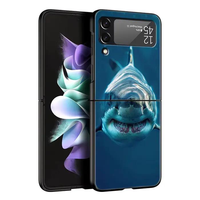 Coque de téléphone Shark pour Samsung Galaxy Z Flip3 Flip4 Flip5