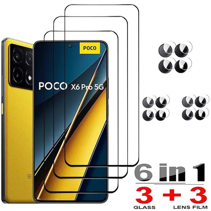 Film de protection en verre trempé Poco F8 Ultra X7 X6 F6 Pro 5G pour écran avant - Design élégant et résistant aux rayures