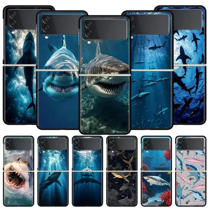 Coque de téléphone Shark pour Samsung Galaxy Z Flip3 Flip4 Flip5