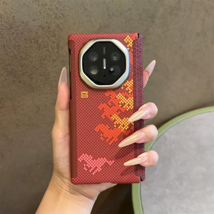 Étui de téléphone à trois volets pour Huawei Mate XT
