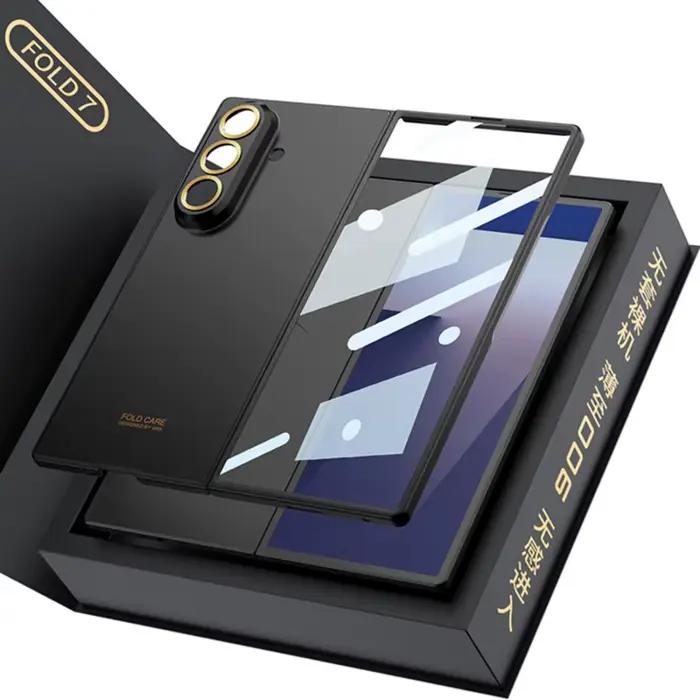 Coque de téléphone Ultra-mince de luxe à la mode pour Samsung Galaxy Z Fold 7 6 5G avec Film de protection en verre