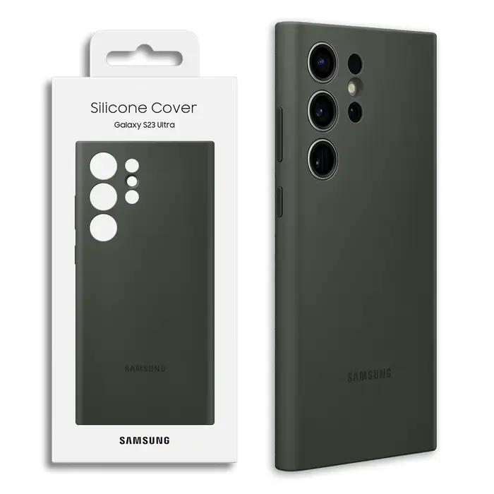Coque originale en Silicone souple de haute qualité pour Samsung Galaxy S23 Ultra S23 Plus