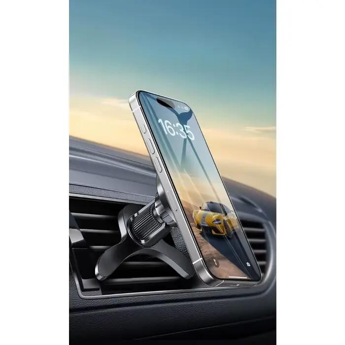 Nouveau Magsafe support de coque de téléphone pour grille d'aération de Navigation de voiture avec anneau circulaire magnétique puissant pour voitures simples et belles