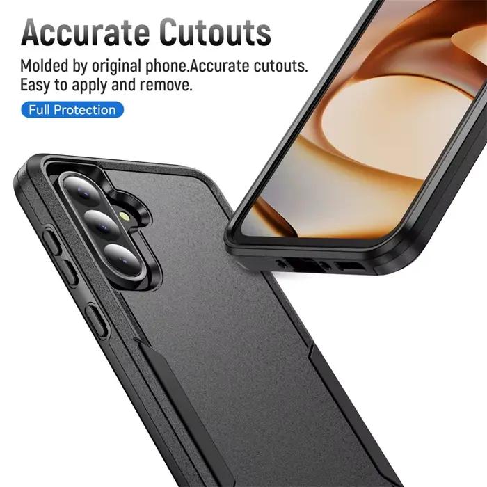 Armure Cas pour Samsung Galaxy S24 FE S22 S23 Plus S21 S25 Ultra Edge A54 A16 5G A56 A36 A26 A55 Dur PC TPU Protecteur Couverture Arrière