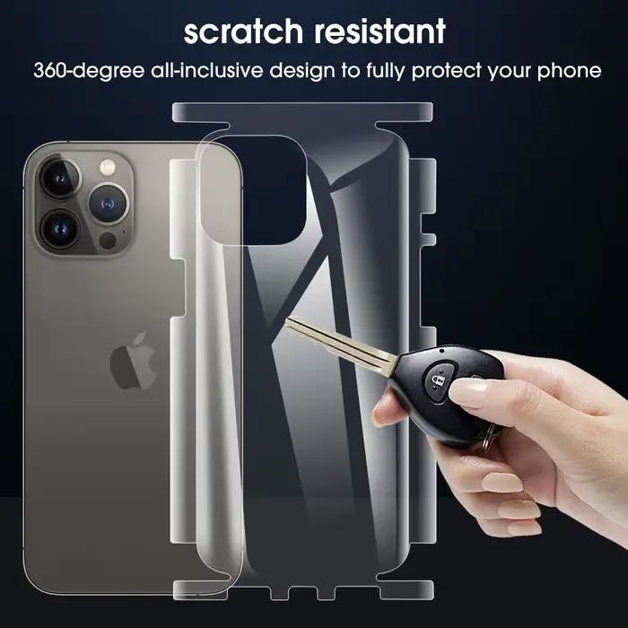 适用于iPhone的透明水凝胶保护膜 - 防护完整 - 圆角设计 - 易于安装 - 适用于多种型号 - 日常使用及特别场合推荐 ``` 这段描述旨在激发潜在买家的兴趣,并解释为何选择此产品会是明智之举。