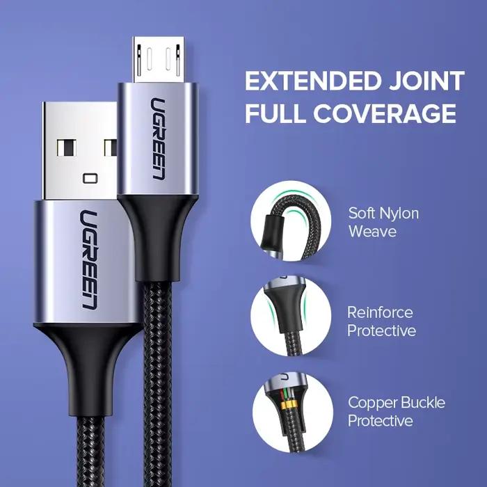 Ugreen Micro USB câble chargeur pour Samsung Galaxy S7 S6 charge rapide cordon