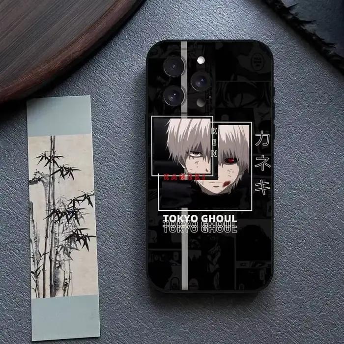 Coque de téléphone en silicone souple noire T-Tokyo Ghoul Anime pour iPhone 17