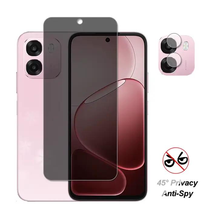 Protection d'écran en verre trempé anti-espion pour OPPO A6 Global
