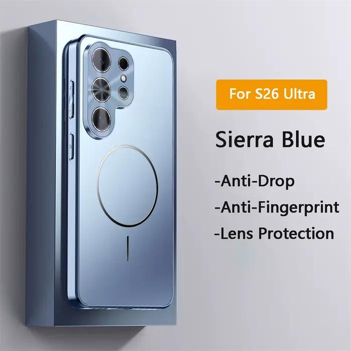 Étui de téléphone de luxe fin et mat avec placage laser pour Samsung Galaxy S26 Ultra